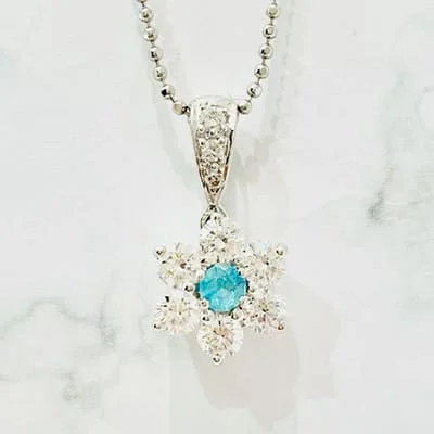 We bought Dây Chuyền Paraiba Tourmaline 0.10ct Pt900